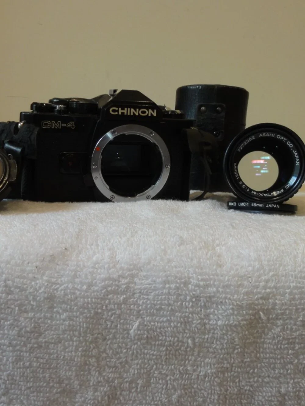 Chinon CM-4 Camera w/Pentax 135mm Lens TESTED!